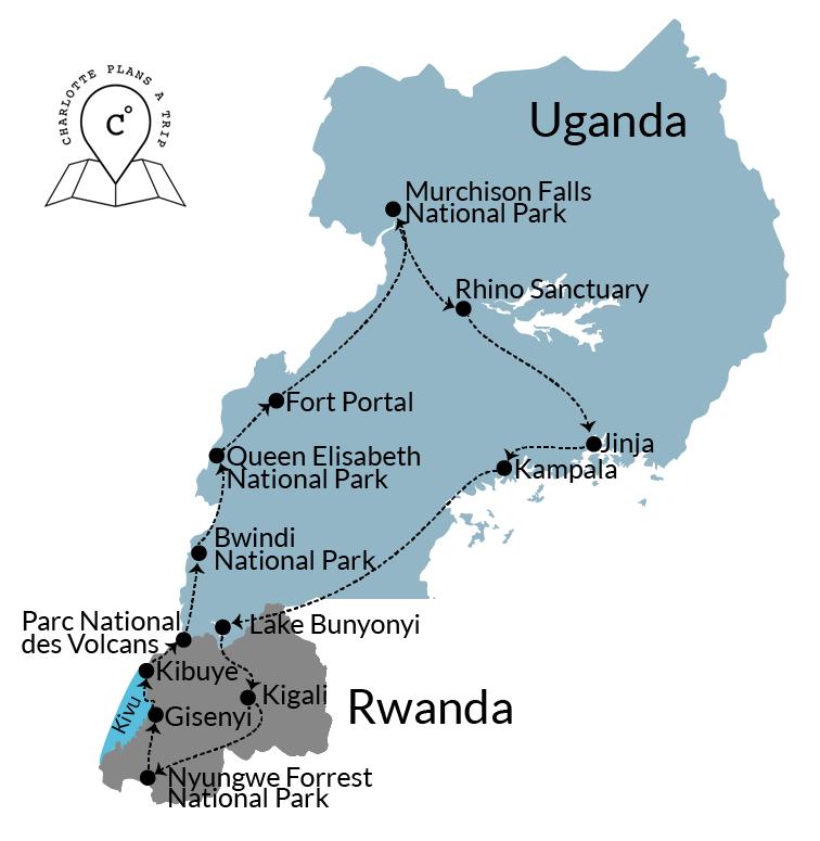 Rwanda and Uganda Gorilla Safari Routes and Travel Options