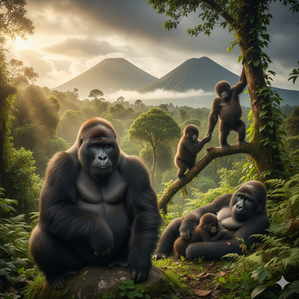 Early Morning Gorilla Trekking Tour from Kigali 
